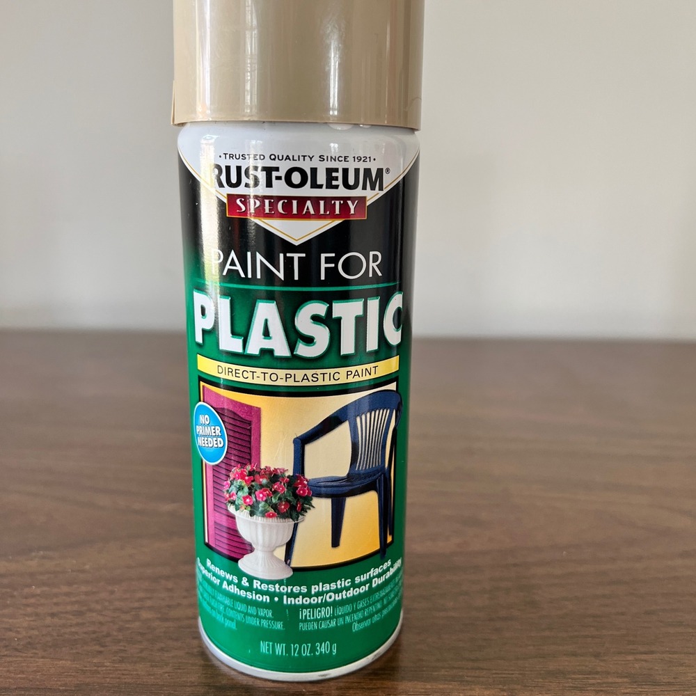 Rust-Oleum Specialty Paint For Plastic Taupe 12oz Spray Paint 211361 Indoor out